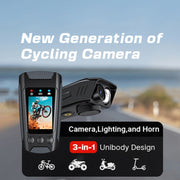 C3 Pro 2 pollici IPS schermo a colori IPX5 impermeabile registrazione video illuminazione telecamera per ciclismo