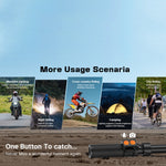 Telecamera ciclismo 4K con schermo 2" IPS e luce LED