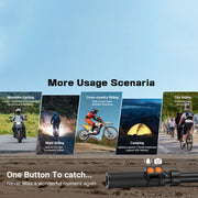 C3 Pro 2 pollici IPS schermo a colori IPX5 impermeabile registrazione video illuminazione telecamera per ciclismo