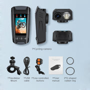 C3 Pro 2 pollici IPS schermo a colori IPX5 impermeabile registrazione video illuminazione telecamera per ciclismo