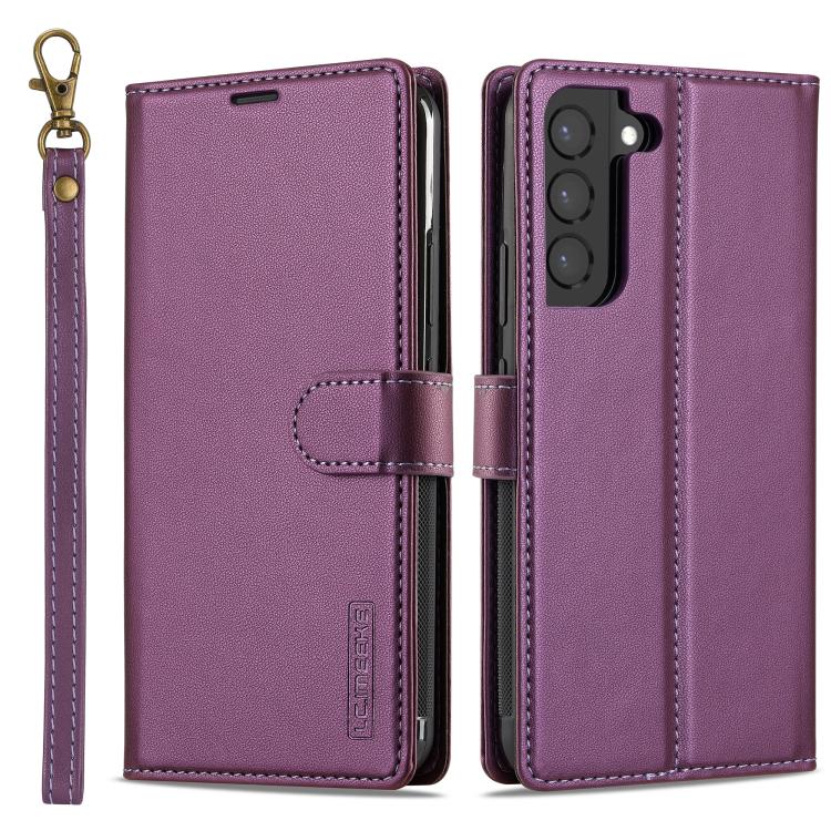 Custodia per telefono in PU Magsafe staccabile LC.IMEEKE L2 Series con cordino, For Samsung Galaxy S25 Edge 5G, For Samsung Galaxy S25 5G, For Samsung Galaxy S25+ 5G, For Samsung Galaxy S25 Ultra 5G
