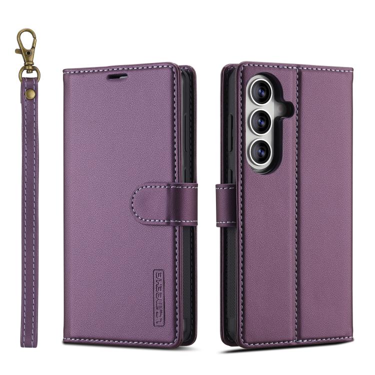 Custodia per telefono in PU Magsafe staccabile LC.IMEEKE L2 Series con cordino, For Galaxy S26 FE 5G, For Samsung Galaxy S26+ 5G, For Samsung Galaxy S26 Ultra 5G, For Samsung Galaxy S26 5G