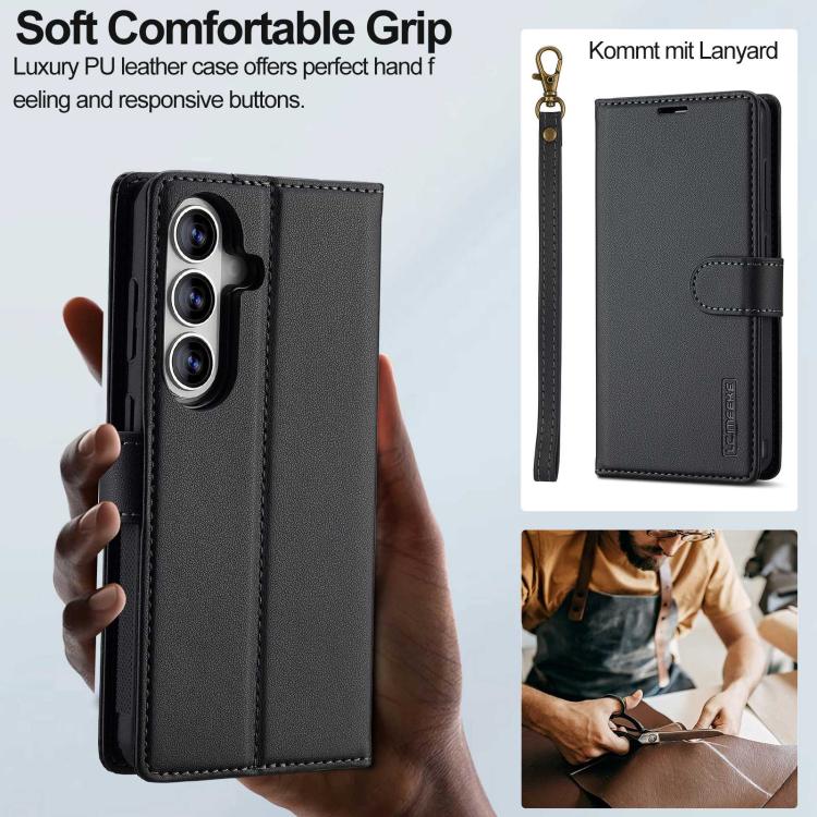 Custodia per telefono in PU Magsafe staccabile LC.IMEEKE L2 Series con cordino, For Galaxy A18 5G/A18 4G, For Samsung Galaxy A57 5G, For Samsung Galaxy A37 5G, For Samsung Galaxy A56 5G