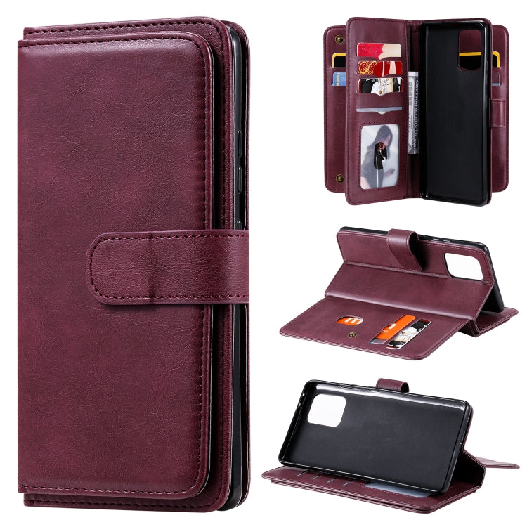 Custodia portafoglio in pelle con fibbia magnetica per Samsung