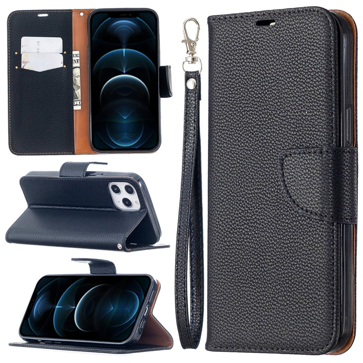 Custodia in pelle Litchi per iPhone 12 Pro Max