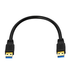 Cavo USB a doppia estremità da USB 3.0 maschio a USB 3.0 maschio, 0.3m, 0.6m, 1m