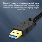 Cavo USB a doppia estremità da USB 3.0 maschio a USB 3.0 maschio, 0.3m, 0.6m, 1m