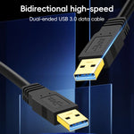 Cavo USB a doppia estremità da USB 3.0 maschio a USB 3.0 maschio, 0.3m, 0.6m, 1m