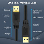 Cavo USB a doppia estremità da USB 3.0 maschio a USB 3.0 maschio, 0.3m, 0.6m, 1m