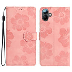 Custodia per telefono in pelle con motivo a rilievo floreale, For Samsung Galaxy A16 5G, For Samsung Galaxy A06 4G