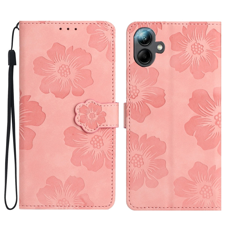Custodia per telefono in pelle con motivo a rilievo floreale, For Samsung Galaxy A16 5G, For Samsung Galaxy A06 4G