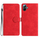 Custodia per telefono in pelle con motivo a rilievo floreale, For Samsung Galaxy A16 5G, For Samsung Galaxy A06 4G