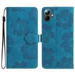 Custodia per telefono in pelle con motivo a rilievo floreale, For Samsung Galaxy A57 5G, For Samsung Galaxy A37 5G, For Samsung Galaxy A07 5G, For Samsung Galaxy A17 5G