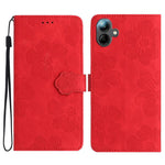 Custodia per telefono in pelle con motivo a rilievo floreale, For Samsung Galaxy A57 5G, For Samsung Galaxy A37 5G, For Samsung Galaxy A07 5G, For Samsung Galaxy A17 5G