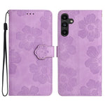 Custodia per telefono in pelle con motivo a rilievo floreale, For Samsung Galaxy A57 5G, For Samsung Galaxy A37 5G, For Samsung Galaxy A07 5G, For Samsung Galaxy A17 5G
