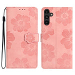 Custodia per telefono in pelle con motivo a rilievo floreale, For Samsung Galaxy A57 5G, For Samsung Galaxy A37 5G, For Samsung Galaxy A07 5G, For Samsung Galaxy A17 5G