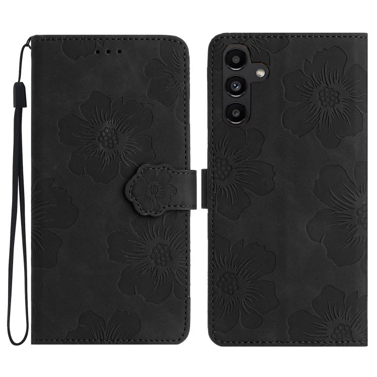 Custodia per telefono in pelle con motivo a rilievo floreale, For Samsung Galaxy A57 5G, For Samsung Galaxy A37 5G, For Samsung Galaxy A07 5G, For Samsung Galaxy A17 5G