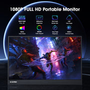 Monitor portatile GXMO G156FC da 15,6 pollici con schermo IPS 1920x1080P, G156FC