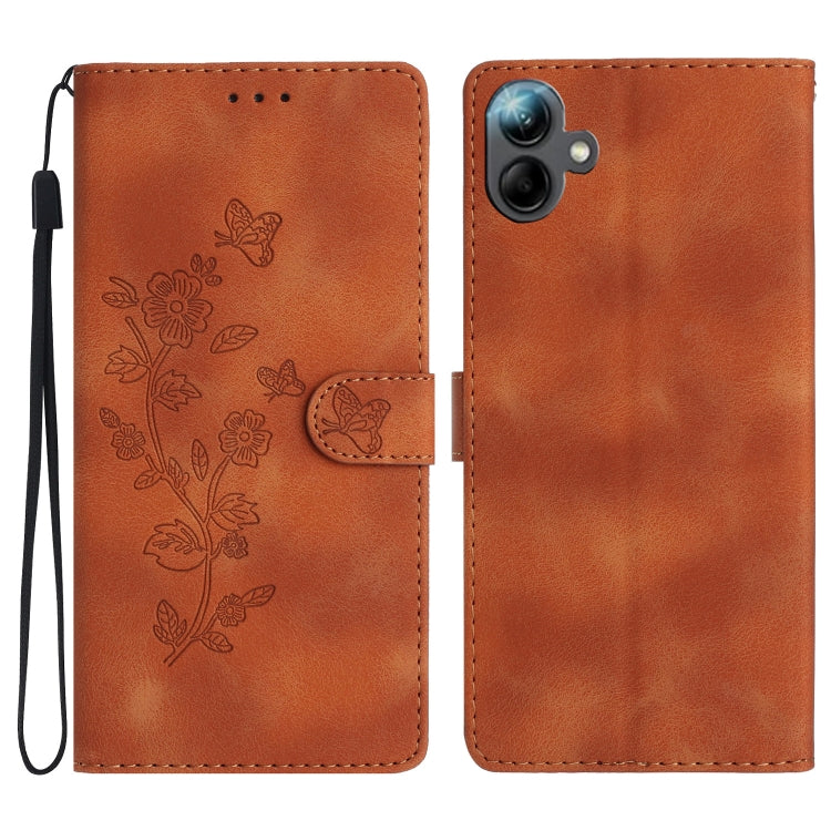 Custodia per telefono in pelle con motivo a farfalla e fiore, For Samsung Galaxy A16 5G, For Samsung Galaxy A06 4G