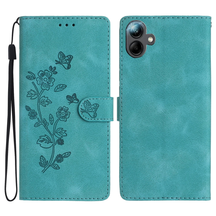 Custodia per telefono in pelle con motivo a farfalla e fiore, For Samsung Galaxy A16 5G, For Samsung Galaxy A06 4G