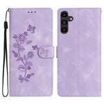Custodia per telefono in pelle con motivo a farfalla e fiore, For Samsung Galaxy A16 5G, For Samsung Galaxy A06 4G