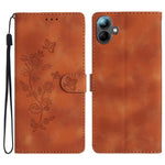 Custodia per telefono in pelle con motivo a farfalla e fiore, For Samsung Galaxy A57 5G, For Samsung Galaxy A37 5G, For Samsung Galaxy A07 5G, For Samsung Galaxy A17 5G
