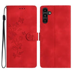 Custodia per telefono in pelle con motivo a farfalla e fiore, For Samsung Galaxy A57 5G, For Samsung Galaxy A37 5G, For Samsung Galaxy A07 5G, For Samsung Galaxy A17 5G