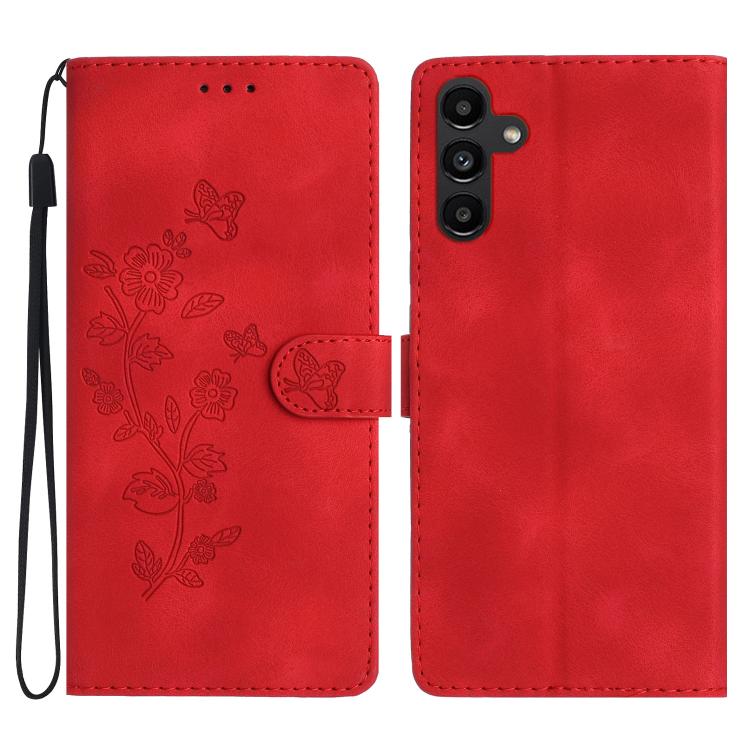 Custodia per telefono in pelle con motivo a farfalla e fiore, For Samsung Galaxy A57 5G, For Samsung Galaxy A37 5G, For Samsung Galaxy A07 5G, For Samsung Galaxy A17 5G