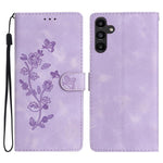 Custodia per telefono in pelle con motivo a farfalla e fiore, For Samsung Galaxy A57 5G, For Samsung Galaxy A37 5G, For Samsung Galaxy A07 5G, For Samsung Galaxy A17 5G