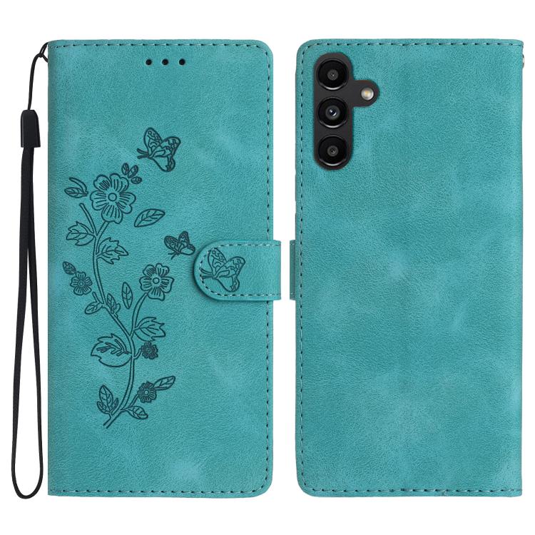 Custodia per telefono in pelle con motivo a farfalla e fiore, For Samsung Galaxy A57 5G, For Samsung Galaxy A37 5G, For Samsung Galaxy A07 5G, For Samsung Galaxy A17 5G