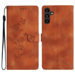 Custodia per telefono in pelle con motivo a farfalla e fiore, For Samsung Galaxy A57 5G, For Samsung Galaxy A37 5G, For Samsung Galaxy A07 5G, For Samsung Galaxy A17 5G