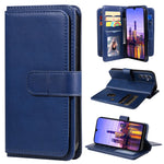 Portafoglio multifunzione con 10 scomparti per carte e custodia in pelle per telefono, For Galaxy A27 5G, For Samsung Galaxy A16 5G, For Samsung Galaxy A06 4G