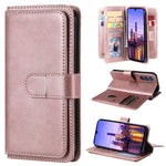Portafoglio multifunzione con 10 scomparti per carte e custodia in pelle per telefono, For Galaxy A27 5G, For Samsung Galaxy A16 5G, For Samsung Galaxy A06 4G