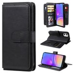 Portafoglio multifunzione con 10 scomparti per carte e custodia in pelle per telefono, For Galaxy A27 5G, For Samsung Galaxy A16 5G, For Samsung Galaxy A06 4G