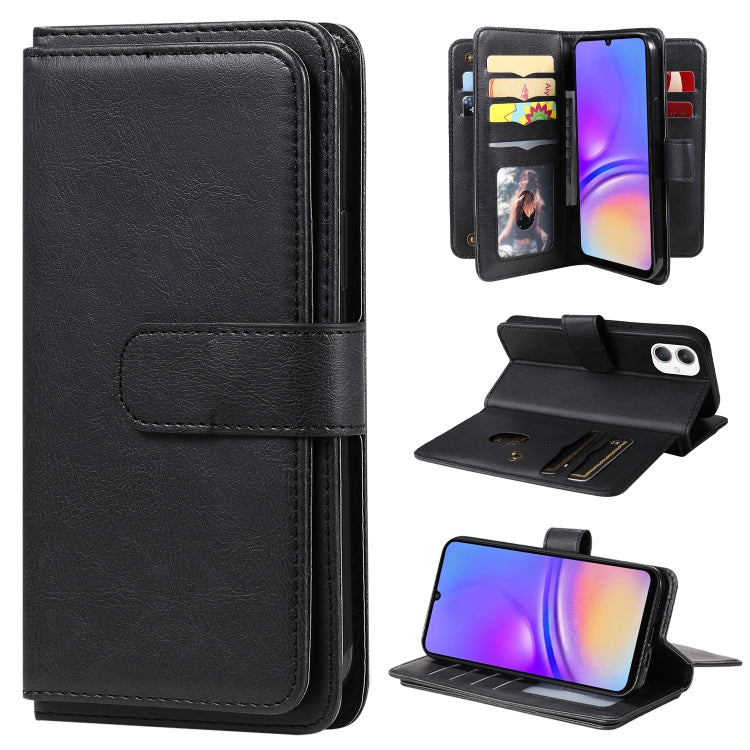 Portafoglio multifunzione con 10 scomparti per carte e custodia in pelle per telefono, For Galaxy A27 5G, For Samsung Galaxy A16 5G, For Samsung Galaxy A06 4G