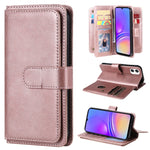 Portafoglio multifunzione con 10 scomparti per carte e custodia in pelle per telefono, For Galaxy A27 5G, For Samsung Galaxy A16 5G, For Samsung Galaxy A06 4G