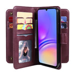 Portafoglio multifunzione con 10 scomparti per carte e custodia in pelle per telefono, For Galaxy A27 5G, For Samsung Galaxy A16 5G, For Samsung Galaxy A06 4G