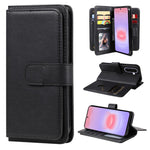 Portafoglio multifunzione con 10 scomparti per carte e custodia in pelle per telefono, For Galaxy A27 5G, For Samsung Galaxy A16 5G, For Samsung Galaxy A06 4G