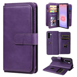 Portafoglio multifunzione con 10 scomparti per carte e custodia in pelle per telefono, For Galaxy A27 5G, For Samsung Galaxy A16 5G, For Samsung Galaxy A06 4G