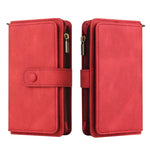 Portafoglio in pelle con cerniera e slot per schede multiple Skin Feel per telefono, For Galaxy A27 5G, For Samsung Galaxy A16 5G, For Samsung Galaxy A06 4G