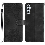 Custodia per telefono in PU goffrato con effetto pelle di farfalla e motivo a fiori di ciliegio, For Samsung Galaxy A57 5G, For Samsung Galaxy A37 5G, For Samsung Galaxy A07 5G