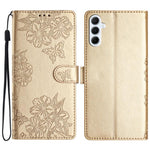 Custodia per telefono in PU goffrato con effetto pelle di farfalla e motivo a fiori di ciliegio, For Samsung Galaxy A57 5G, For Samsung Galaxy A37 5G, For Samsung Galaxy A07 5G