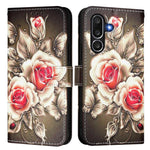 Custodia per telefono in pelle con motivo a trama semplice e disegno colorato, For Samsung Galaxy M56 5G, For Samsung Galaxy M35, For Samsung Galaxy XCover7 Pro