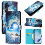 Custodia per telefono in pelle con motivo a trama semplice e disegno colorato, For Samsung Galaxy M56 5G, For Samsung Galaxy M35, For Samsung Galaxy XCover7 Pro