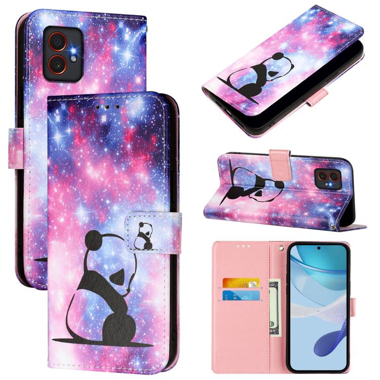 Custodia per telefono in pelle con motivo a trama semplice e disegno colorato, For Samsung Galaxy M56 5G, For Samsung Galaxy M35, For Samsung Galaxy XCover7 Pro