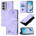 Custodia per telefono in pelle goffrata effetto pelle, For Samsung Galaxy M56 5G, For Samsung Galaxy M16 5G Global, For Samsung Galaxy M06 5G / F06 5G, For Samsung Galaxy M35