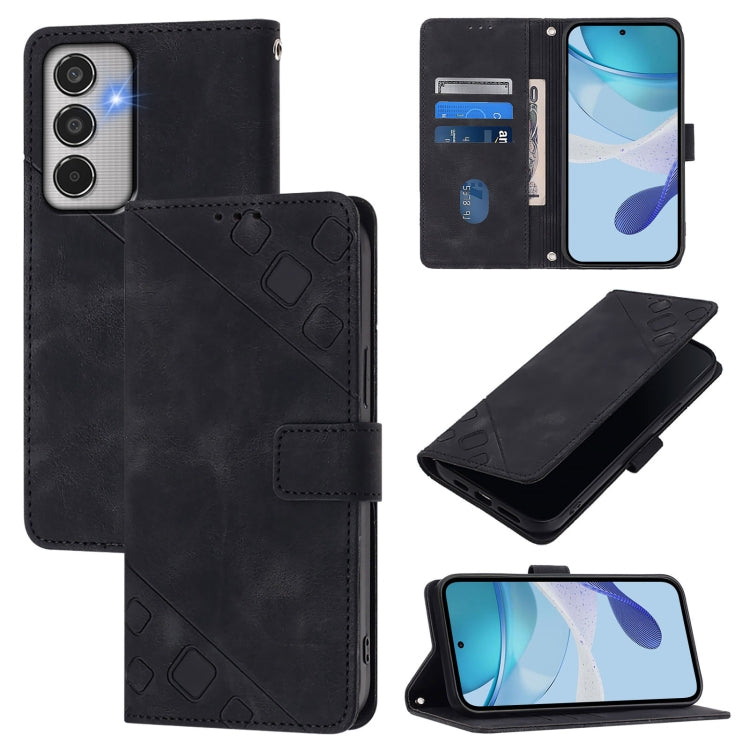 Custodia per telefono in pelle goffrata effetto pelle, For Samsung Galaxy M56 5G, For Samsung Galaxy M16 5G Global, For Samsung Galaxy M06 5G / F06 5G, For Samsung Galaxy M35
