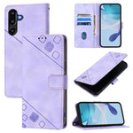 Custodia per telefono in pelle goffrata effetto pelle, For Samsung Galaxy M56 5G, For Samsung Galaxy M16 5G Global, For Samsung Galaxy M06 5G / F06 5G, For Samsung Galaxy M35