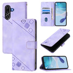 Custodia per telefono in pelle goffrata effetto pelle, For Samsung Galaxy M56 5G, For Samsung Galaxy M16 5G Global, For Samsung Galaxy M06 5G / F06 5G, For Samsung Galaxy M35