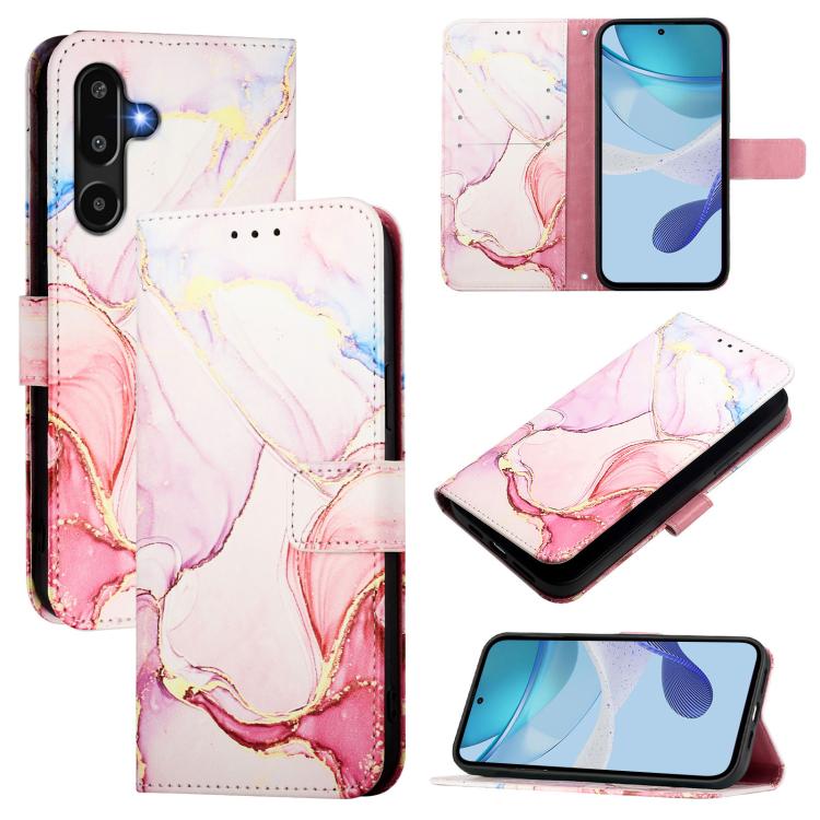 PT003 Custodia per telefono in pelle con motivo marmo, For Samsung Galaxy M56, For Samsung Galaxy M16 5G / F16 5G, For Samsung Galaxy M06 5G / F6 5G, For Samsung Galaxy M35